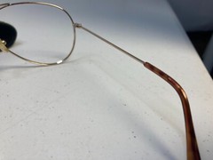 Unknown Vintage Aviator Frames with Cases ~55-20-140