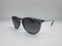 Ray-Ban Erika RB4171 Transparent Blue Frame/Grey Gradient Polarized Lenses