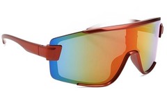 Sport Men Baseball Running Ski Sunglasses Retro Reflective Big Large Single Lens