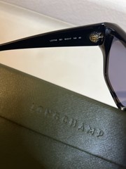 Longchamp L0774S 001 Square Sunglasses Black Frame Gray Tinted 54-17 140