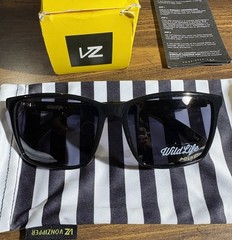 Vonzipper Lesmore Black Gloss Frames WildLife Polarized Sunglasses New In Box