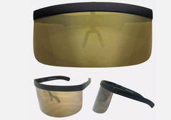 Oversized Visor Protective Sunglasses Single One Piece Lens Shield Face Cover