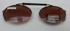 NEW DRIVING UV 09144 Eye Protection Clip on Sunglasses / 44MM