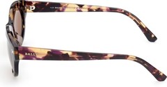 Bally BY0070 55E Light Havana Cat Eye Plastic Sunglasses Petite Frame 54-17-140