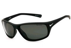 New Nike Adrenaline P Polarized Sport Wrap Sunglasses Matte Black/Gray Polarised