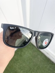 NWT Authentic Ray Ban Polarized Justin RB4165 4165 Black G15 Lens 54/16
