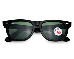 Ray-Ban Sunglasses RB2140 Original Wayfarer Clasic Black Frame Green Lens 54mm