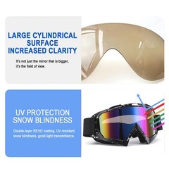 4Pcs Set, Dirt Bike Goggles with Face Cover Motorcycle ATV Motocross Riding O…