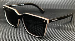 BURBERRY BE4337F 379887 Black Grey Men’s 56 mm Sunglasses