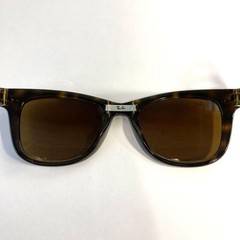 Ray-Ban RB4105 710 50-22 Wayfarer Folding Classic Brown Sunglasses Gently used