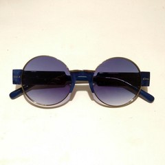 Italia Independent BROOKE 0815.021.022 Sunglasses Blue Round 135mm Sonnenbrille