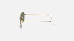 Ray-Ban Caravan Gold Metal Green Classic G-15 58 mm Sunglasses RB3136 001 58-15