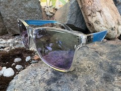 New Quiksilver Blenders Style Sunglasses Clear Blue With Multicolor Lens UV400