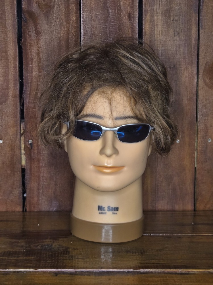 Vintage Oakley Square Wire 2.0 Silver Ice Iridium Sunglasses w/ Replacement Case