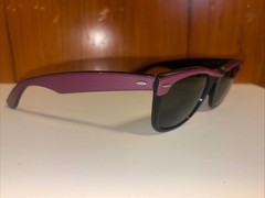Ray Ban Bausch Lomb B&L Sunglasses Wayfarer 50mm Vintage Pink Black Neat Street