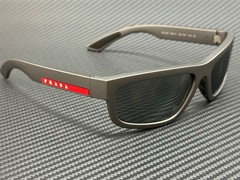 PRADA LINEA ROSSA PS 05ZS 16X7W1 Metal Grey Mirror Men’s 59 mm Sunglasses
