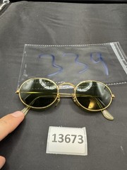 VINTAGE B&L RAY BAN NOBD G15 GOLD PLATED WIRE OVAL AVIATORs SUNGLASSES