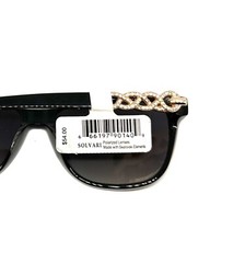1 Unit New Solvari Black Polarized Gradient Lens Sunglasses 56-15-135 #612