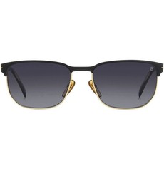 David Beckham DB1131S 0146 90 Matte Black Gold Soft Square Sunglasses Flex Hinge