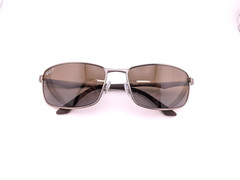 Ray-Ban Sunglasses, Polarized Lenses, RB 3498 029/T5 Silver, 61-17-135, Metal