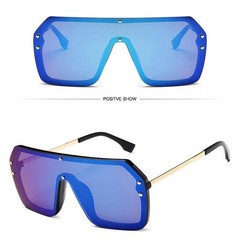 Men Women Celebrity New Sunglasses Silver Mirror Lens Fashion Style Designer
