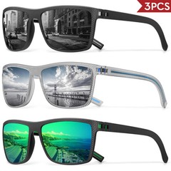 Polarized Sunglasses Men Women Sports Driving Fishing Square Eyewear UV400 Glass