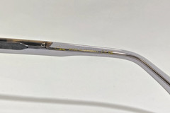 Cazal Sunglasses Crystal Translucent Gold Frame Blue Tinted Lens Unisex Eyewear