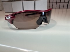 OAKLEY RADARLOCK EDGE Sunglasses Black OO9209-03 Burgandy/Gray #771