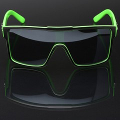 DG Eyewear Oversized Square Men’s Women’s Flat Top Sunglasses Shield Style Lens
