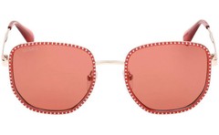 Max&CO. MO0091 66S Red/Gold Square Metal Sunglasses Frame 52-21-140