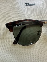 Ray Ban Clubmaster RB3016 Unisex Round Sunglasses – Polished Mork Tortoise/Green