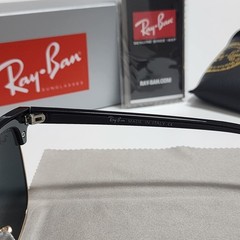Ray-Ban RB3016 Sunglasses Clubmaster Classic Black Frame Glass Gray Lens 51-21mm