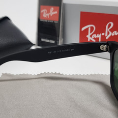 Ray-Ban RB2140 Wayfarer Sunglasses Black Frame Glass Green Lens 50-22 mm US