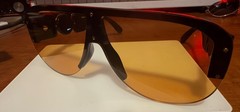 Versace VE4391 Unisex Black/Orange Sunglasses Pre-Owned