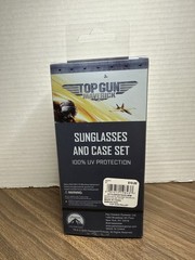 Top Gun Maverick Movie Aviator Sunglasses & Case Adult Gold