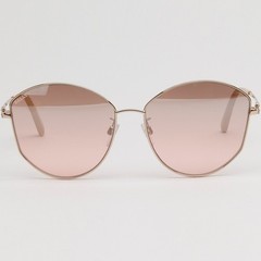 Bally BY0103-H 28T Rose Gold Cat Eye Metal Sunglasses Frame 61-16-140