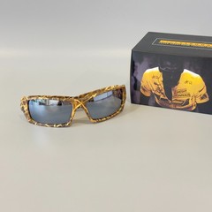 Oakley Gascan Polarized Sunglasses OO9014 Woodgrain Frame Grey Polarized Lens