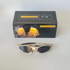 Oakley Penny & Juliet X-Mental Sunglasses Silver Frame/Black Lens