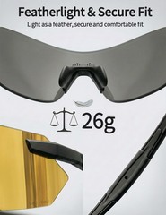 Photochromic Sports Sunglasses for Men Women – UV400 Protection Sun Glasses G…