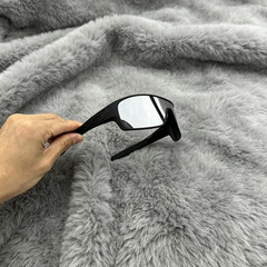 Oakley Turbine Rotor PRIZM Men’s Sunglass OO9307 Silver Lens Black Frames
