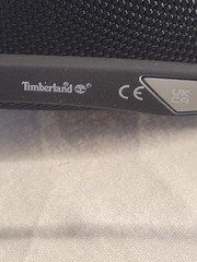 Timberland Smoke Mirror Lense Tu00017 Sunglasses 140mm Clear With Black Accent