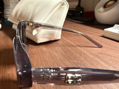 Gentle Monster Dear G1 Square Sunglasses Gray Acetate Frame/Black Lenses w/ Case