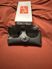 NEW Ray-Ban RB3648 THE MARSHAL 002/B1 Black / Dark Gray Lenses 54mm Sunglasses