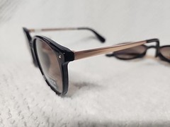 2x HARPER+ROE Rx’able Sunglasses Shiny Black HR1008 52-20-147 Brown Lense HR2)