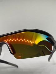 Battle Vision Anti-Glare Wrap Matte Black + Grey Polarized Sunglasses Z22-1224