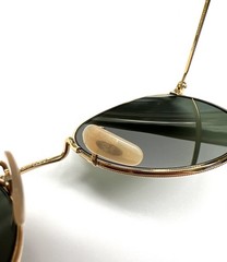Ray-Ban RB 3447 001 Retro Sunglasses Gold with Green Glass Lens 50mm