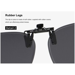 Polarized Clip On Sunglasses For Prescription Glasses Anti-Glare Flip Up Eyewear