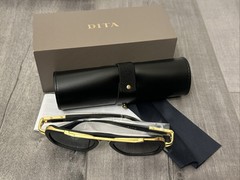 DEMO Dita LXN EVO DTS403-A-01 Matte Black/Gold Sunglasses w/box 54-19-145