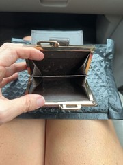 Vintage Burberrys Nova Check Bi-Fold Wallet with Kiss-Lock Coin Pocket