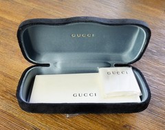 Gucci GG0528S 009 63mm Aviator Sunglasses in Havana and Gold with Velvet case